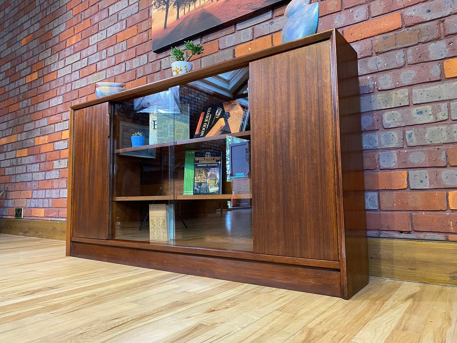 Herbert E Gibbs Bookcase With Glass Doors And Cupboards | A. G.