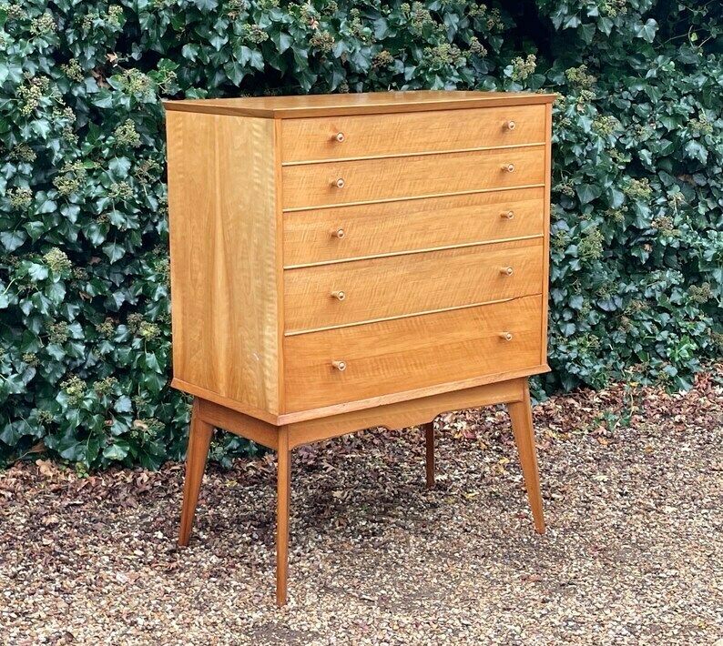 Vintage 1950's Alfred Cox For Heals Chest Of Drawers | Alfred Cox