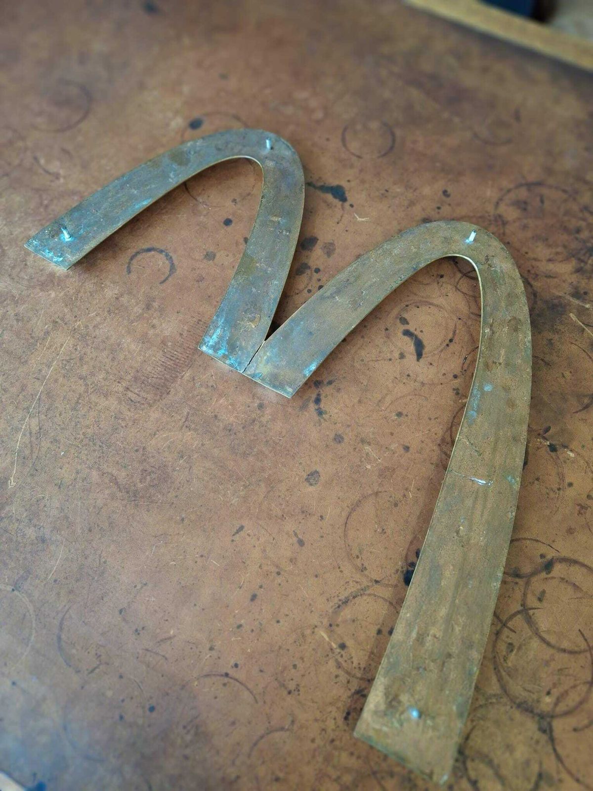 Rare 1970's Mcdonald's Golden Arches Bronze M Advertising Sign
