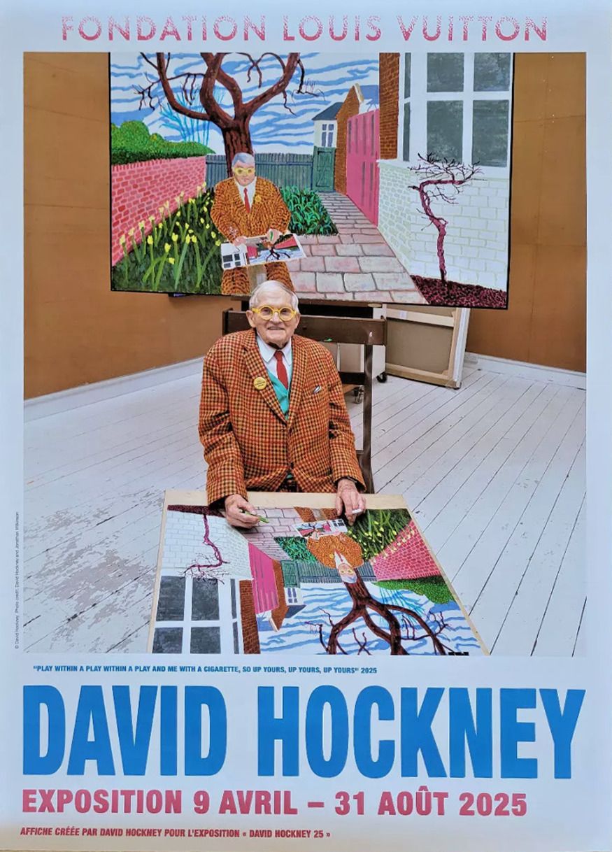 David Hockney Official Poster Exhibition Fondation Louis Vuitton
