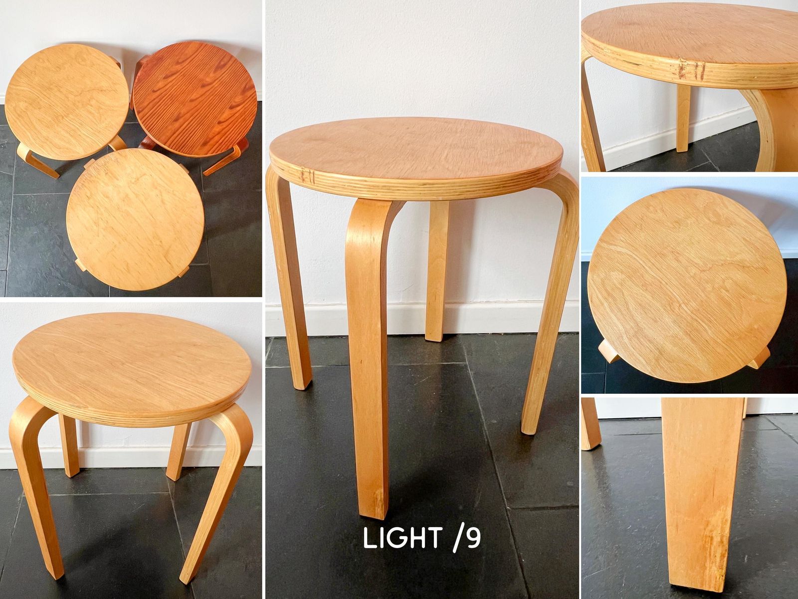 【ヴィンテージIKEA】フロスタスツール　アアルトスタイル Vintage '99 IKEA 'frosta' Stool - Regular and Children's Size