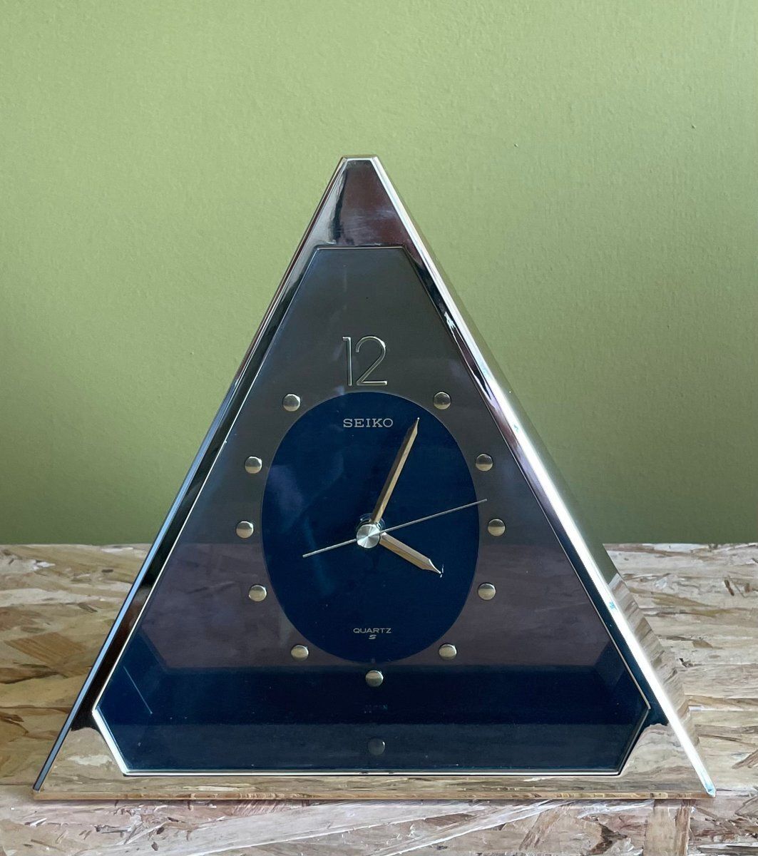 Pyramid Quartz Clock By Seiko, Japan, 1980s | Vinterior