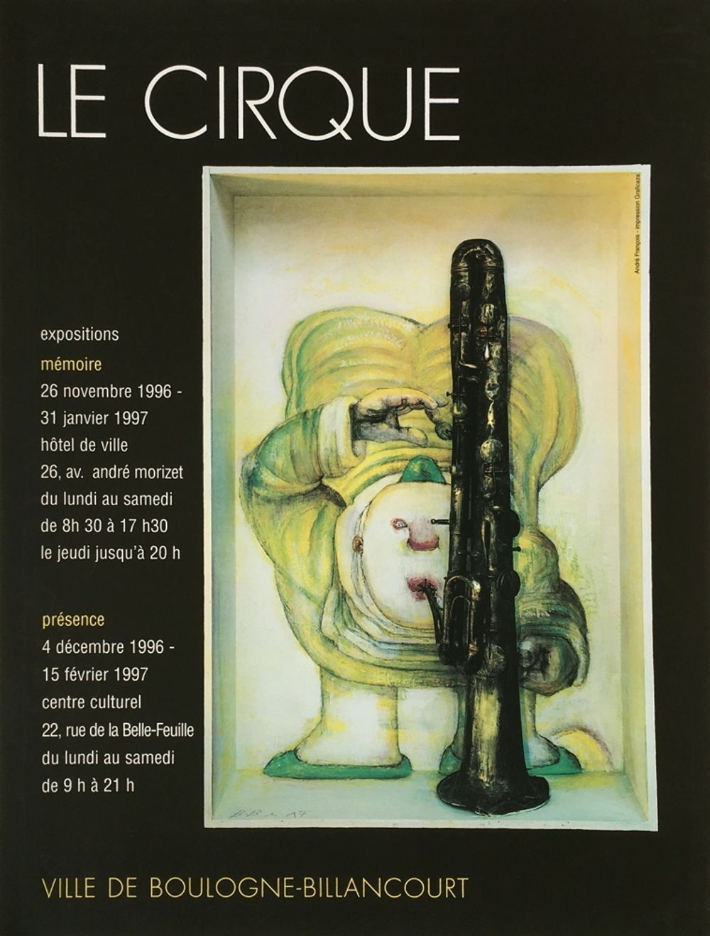 André François Vintage Poster Poster Original Screen Print Le