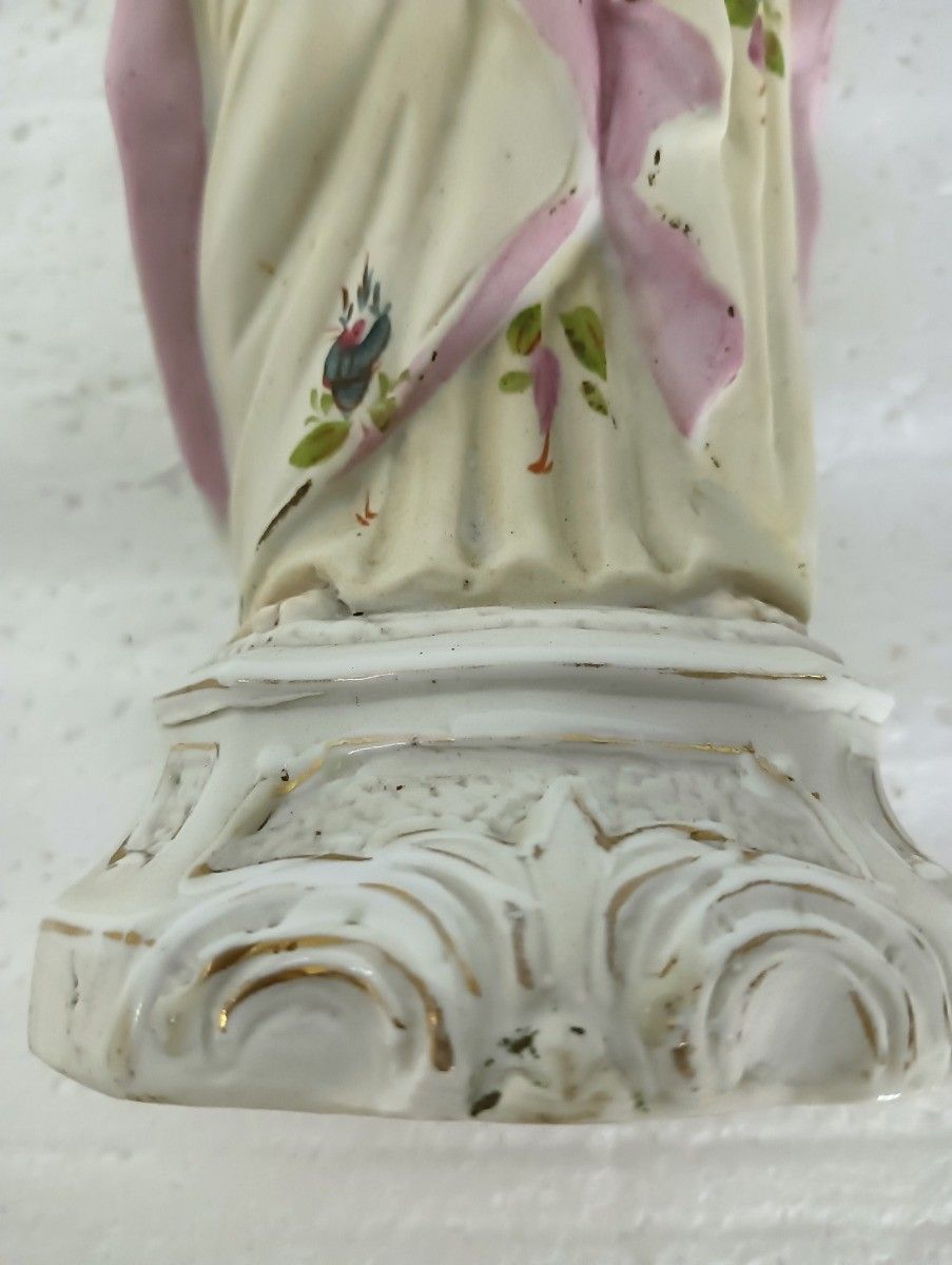 Small French Antique Bisque Statue Virgin Mary Lady Madonna Infant ...