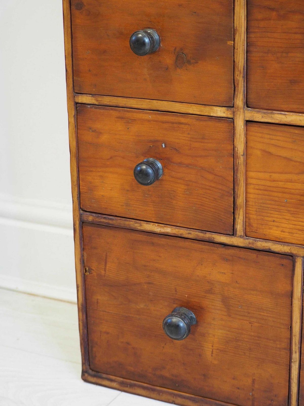 Vintage Antique Wooden Multi Drawer Apothecary Cabinet / Chest Of ...