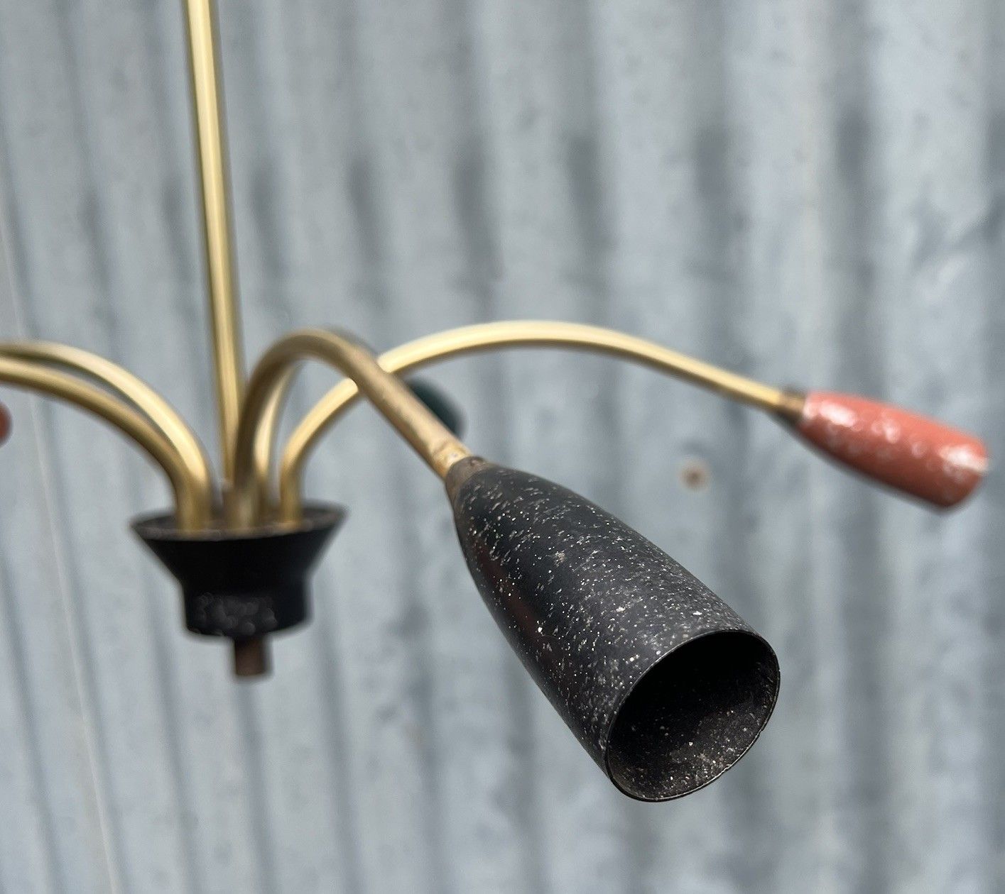 Vintage Italian Mid Century Sputnik Atomic Ceiling Light Lamp 5 Arm ...