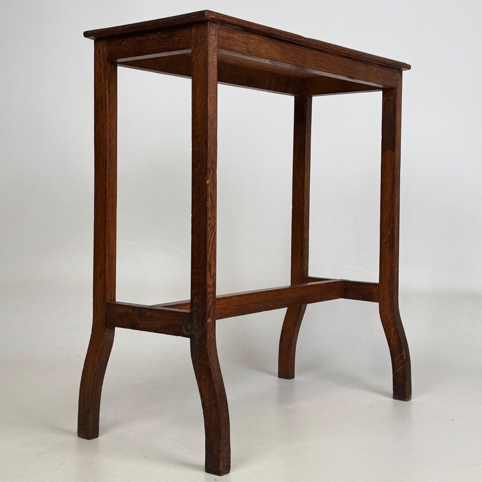 Antique 20th Century Side Table In Golden Oak ( Af 5558 ) | Vinterior