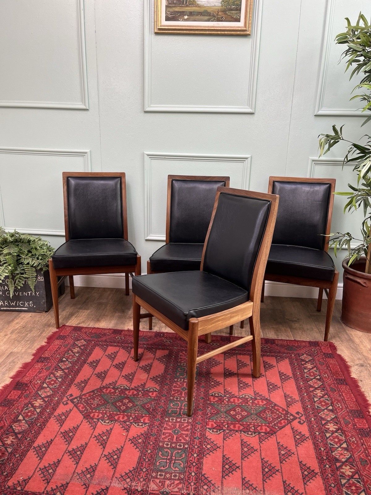 Stunning Set Of 4 Mid Century Retro McIntosh Dining Chairs, Danish ...
