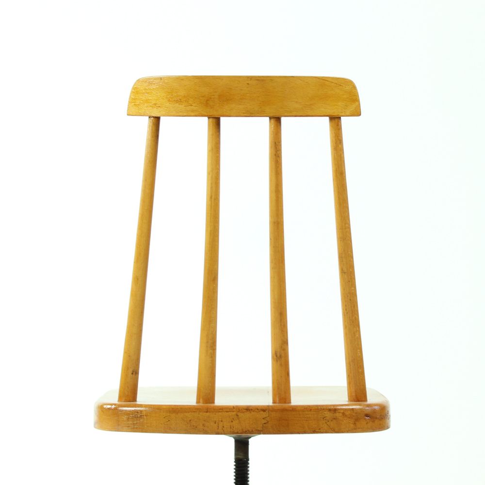 Set Of 4 Swivel Piano Stools, Czechoslovakia 1960s | Vinterior