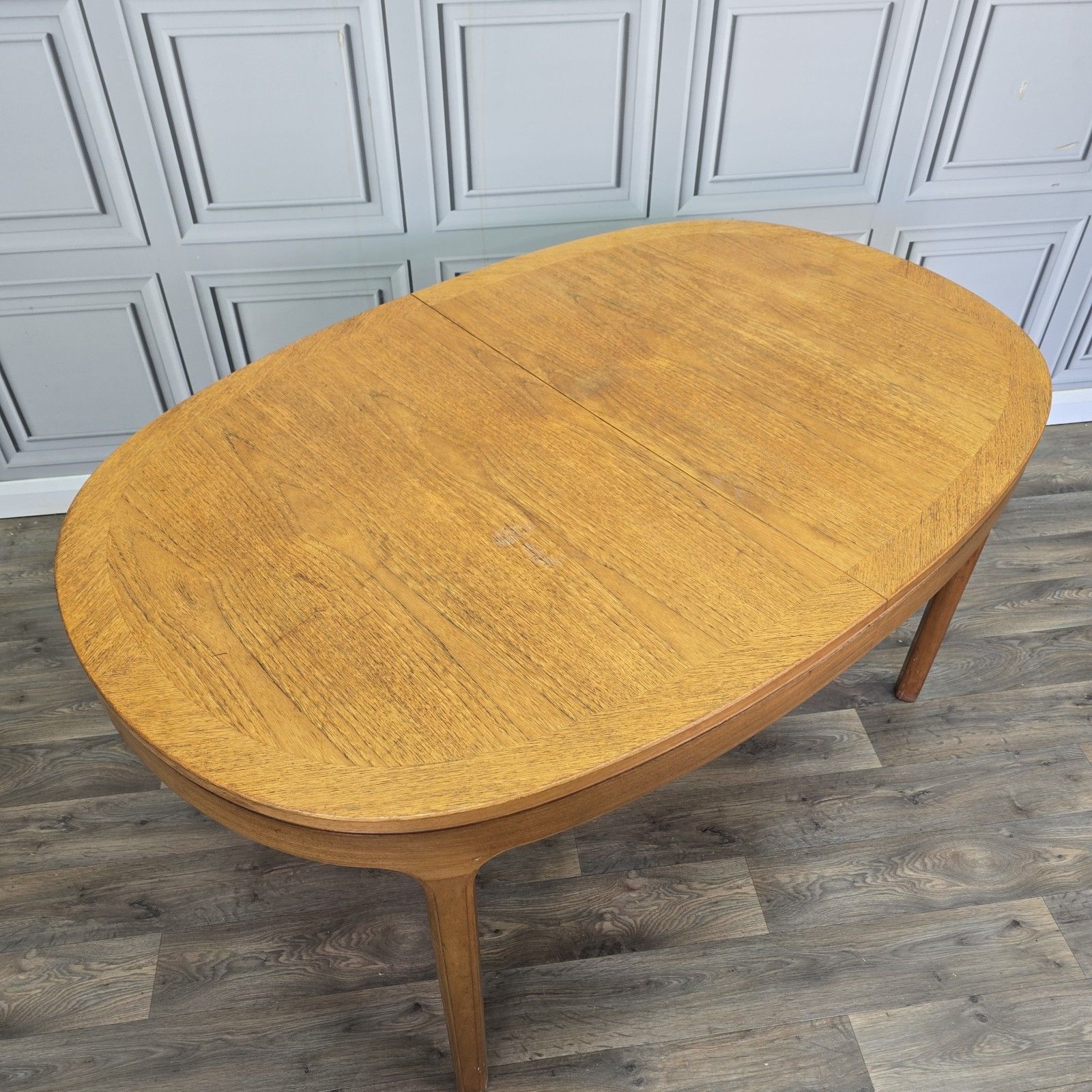 Vintage Nathan Dining Table Mid Century Extending Teak Kitchen Mcm