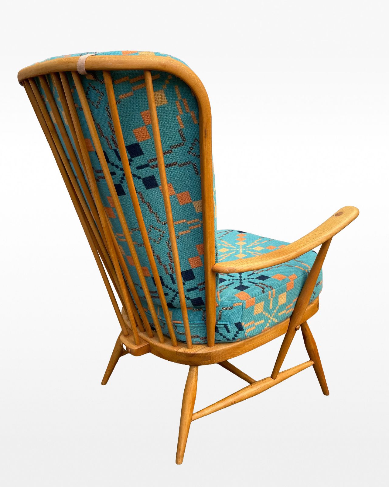 Vintage Ercol 478 Evergreen Tall Back Chair Coast Melin Tregwynt