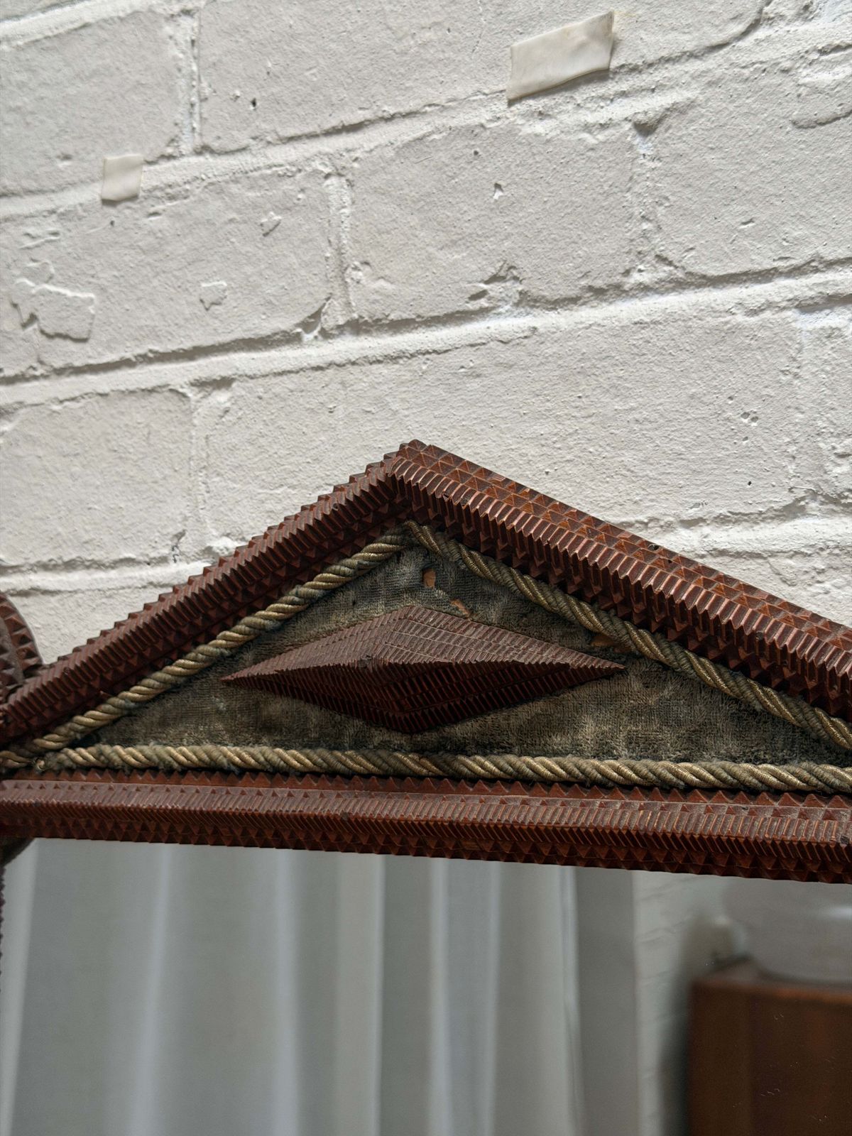 French Tramp Art Mirror, 1900s | Vinterior
