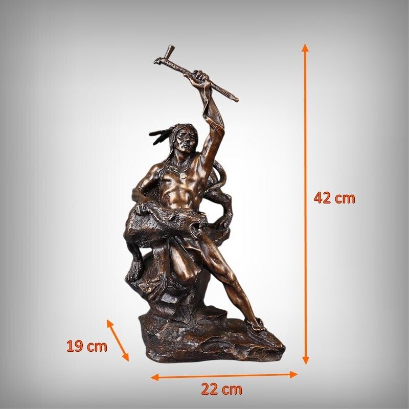 Bronze “Spirit Of War” After Buck Mccain – 20th Century | Vinterior