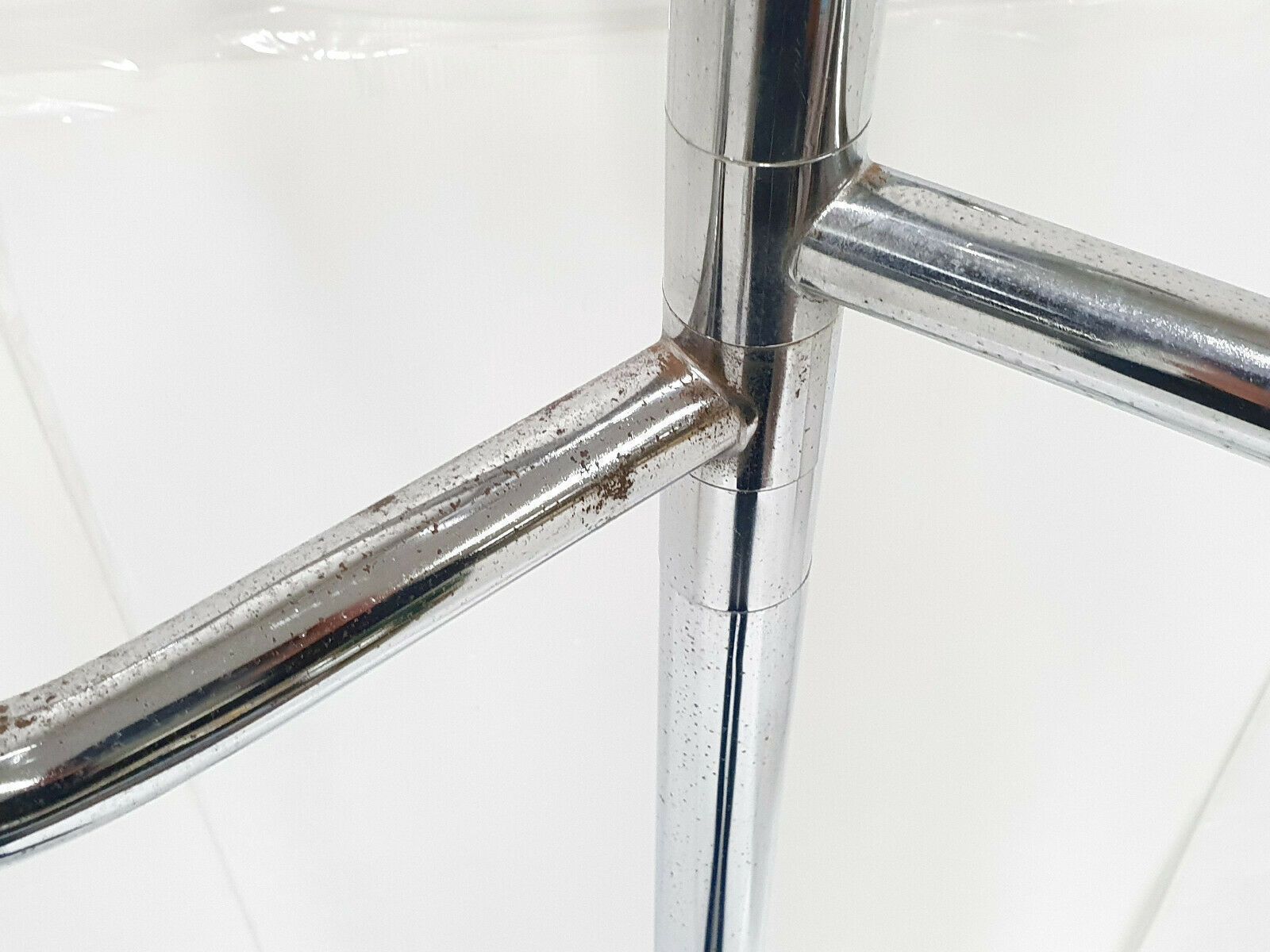 Magnificent Vintage Coat Hanger 1970 Chrome Steel 70s 1970s Space