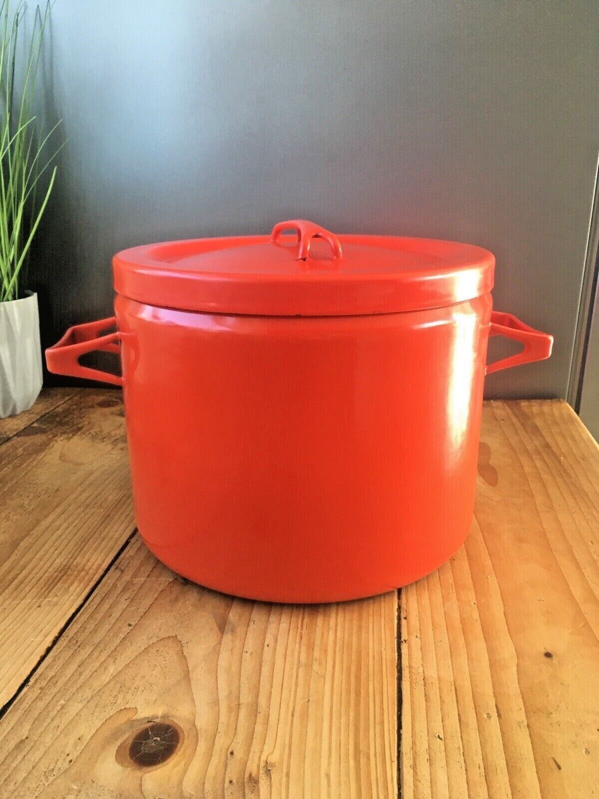 HACKMAN／FINEL／Seppo Mallat／casserole Finel Arabia Finland Seppo Mallat Enamel Sauce Pot Brown Mid