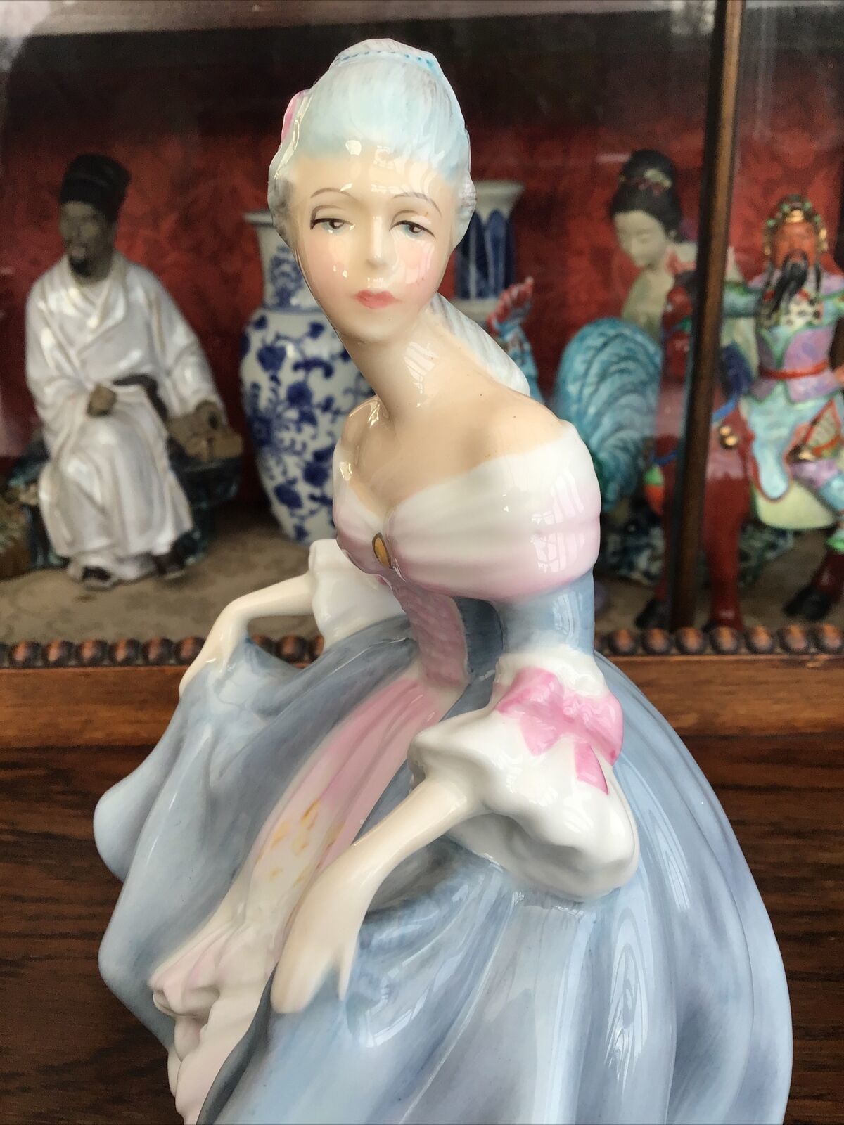 Vintage Royal Doulton Hn 2425 Southern Belle Blue/Grey Dress