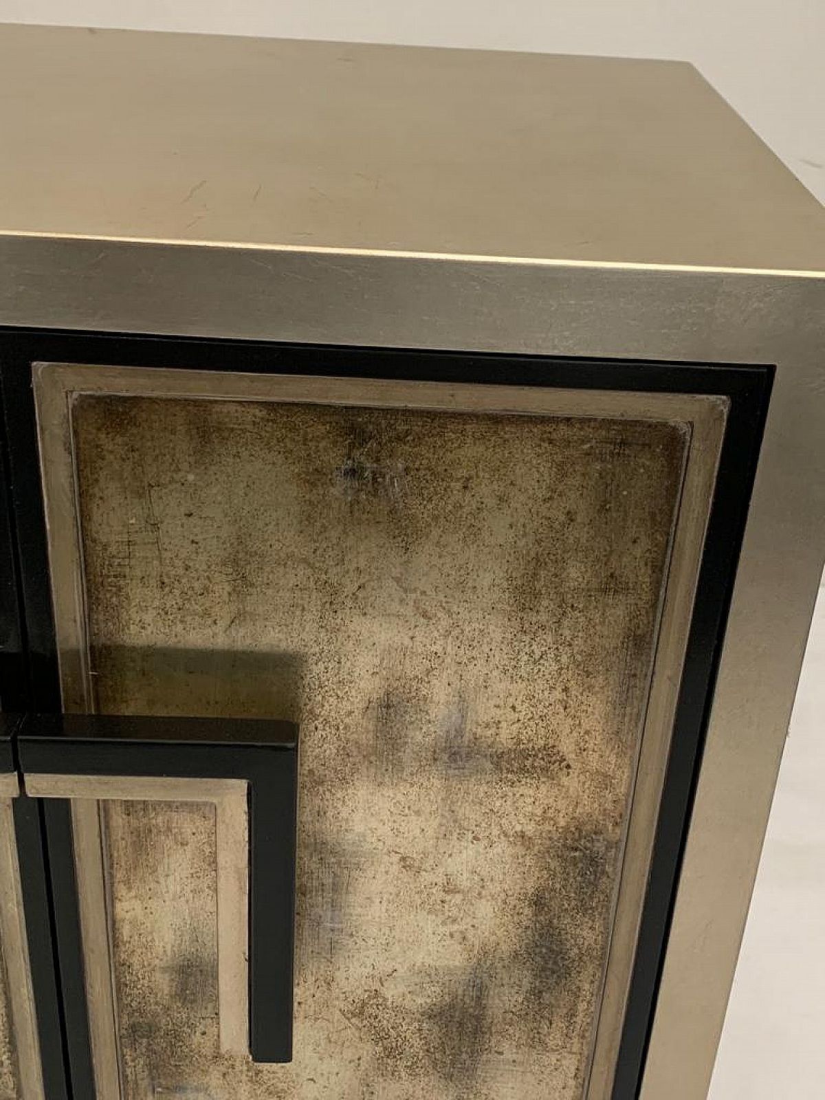 Silver And Lacquered Wood Sideboard By Lam Lee Group, 1990s | Vinterior