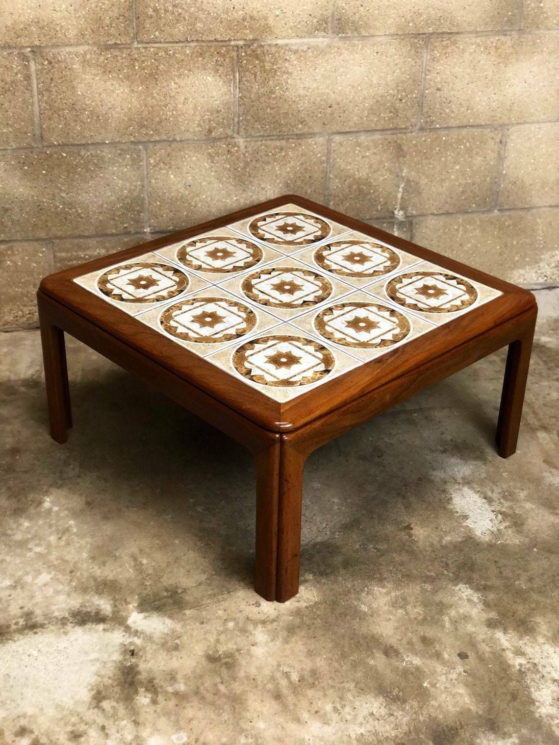 G Plan Teak Tiled Square Coffee Table | Leslie Dandy | G Plan
