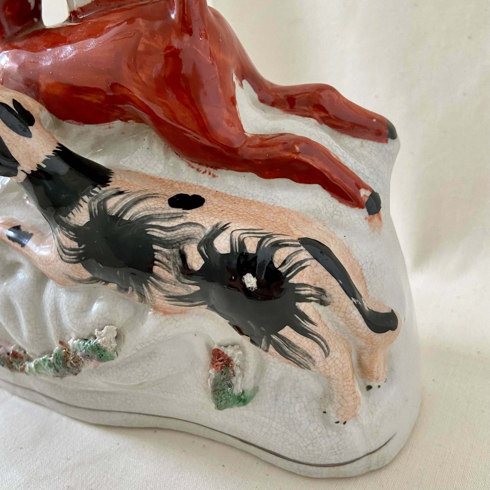 Antique Victorian Staffordshire Spill Vase | Vinterior