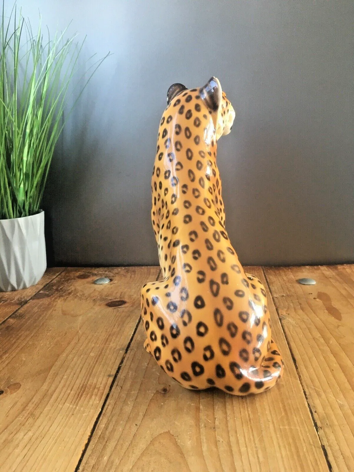 Mid Century Ronzan Italy 1211/3 Hollywood Glam Leopard Cheetah