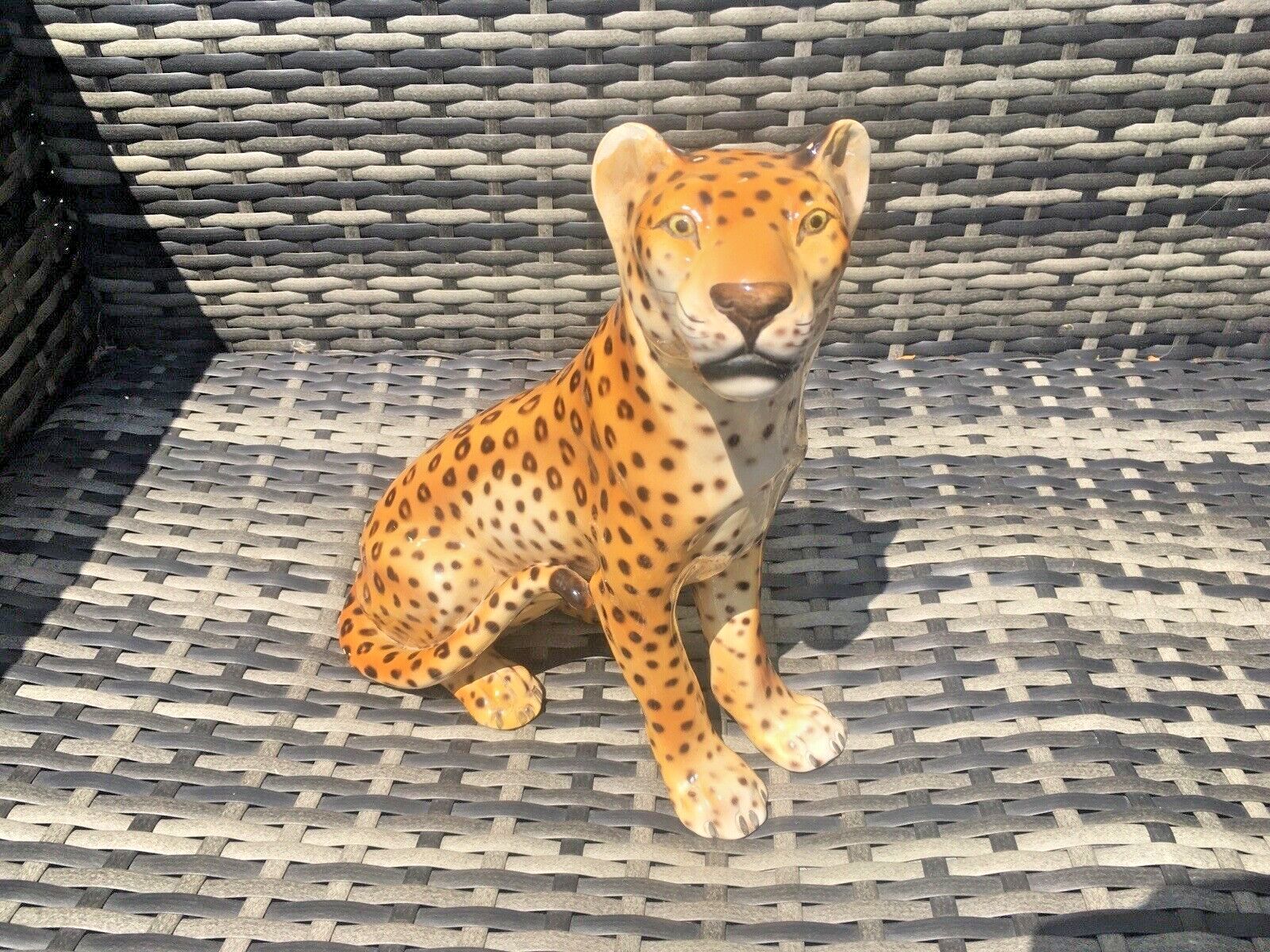 Mid Century Ronzan Italy 1211/3 Hollywood Glam Leopard Cheetah