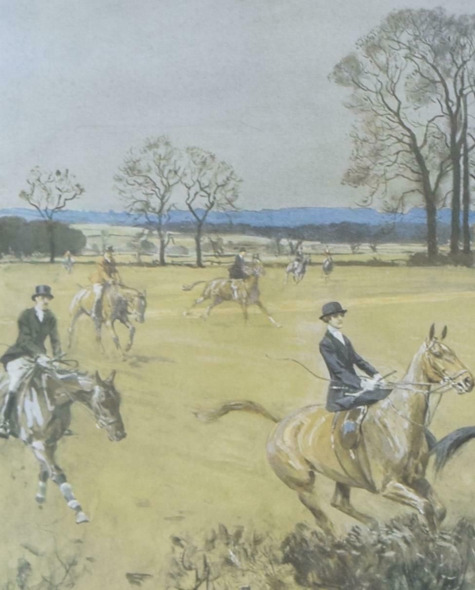 Lionel Edwards The Old Surrey And Burstow Hunt Hunting Print By