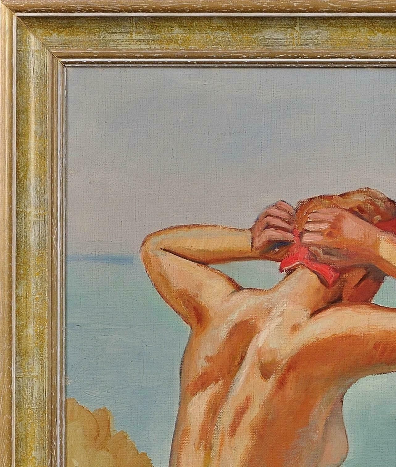 Raymond Moritz 1891 To 1950. A Liberated Lady On The Cliffs, 1927