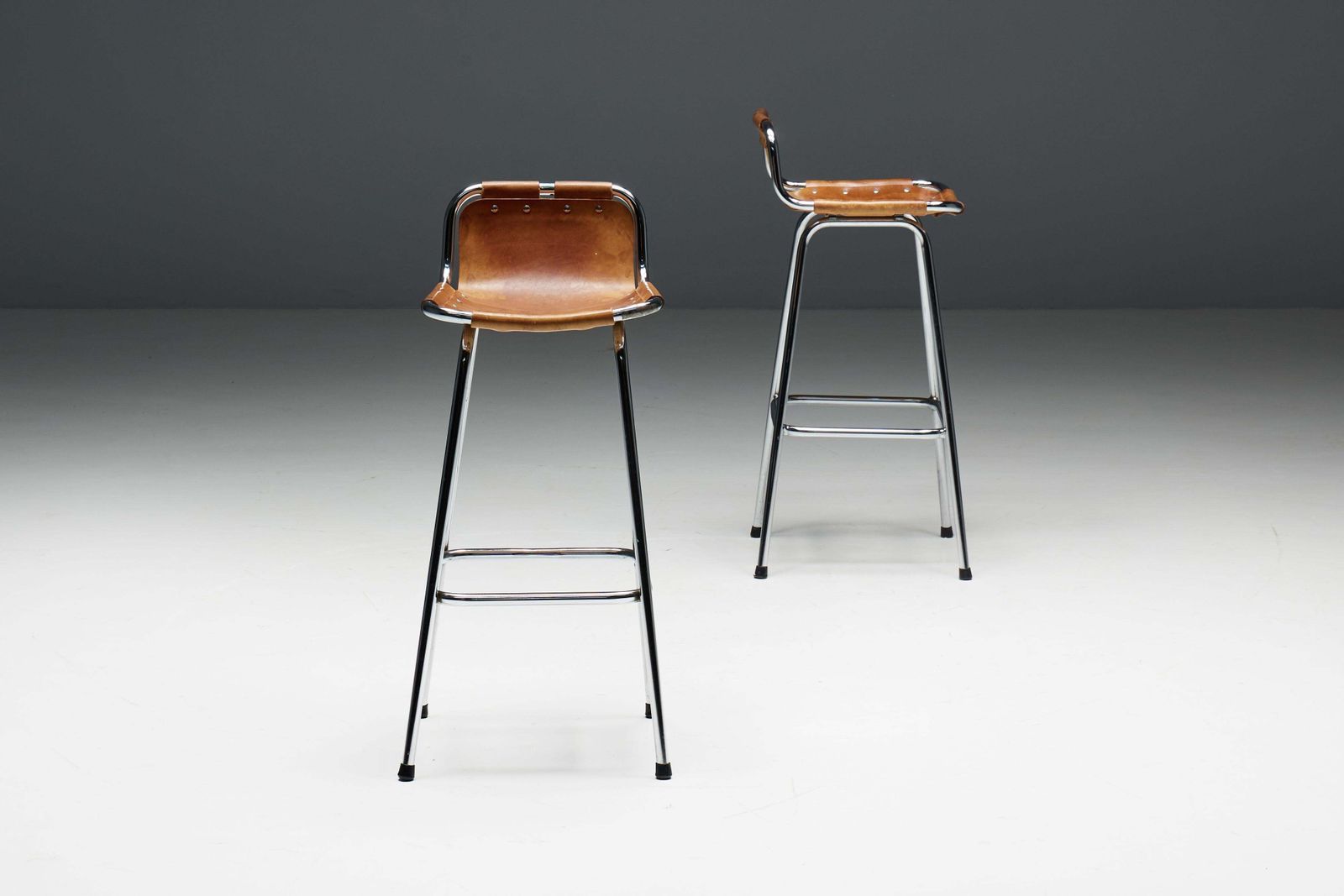 Bar Stools By Charlotte Perriand For Les Arcs, France, 1960s