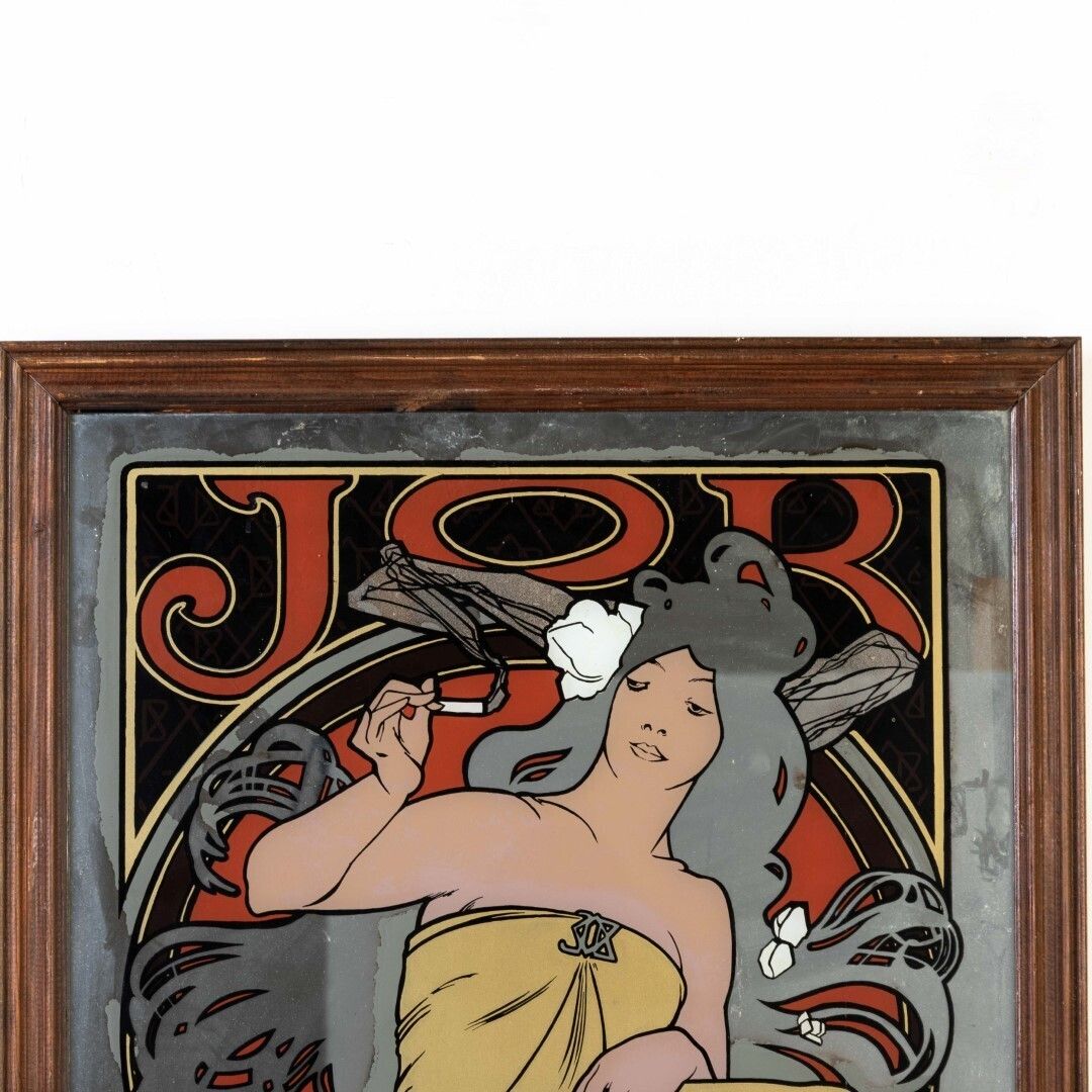 Alphonse Mucha Large Art Nouveau Advertising Job Paper Cigarettes