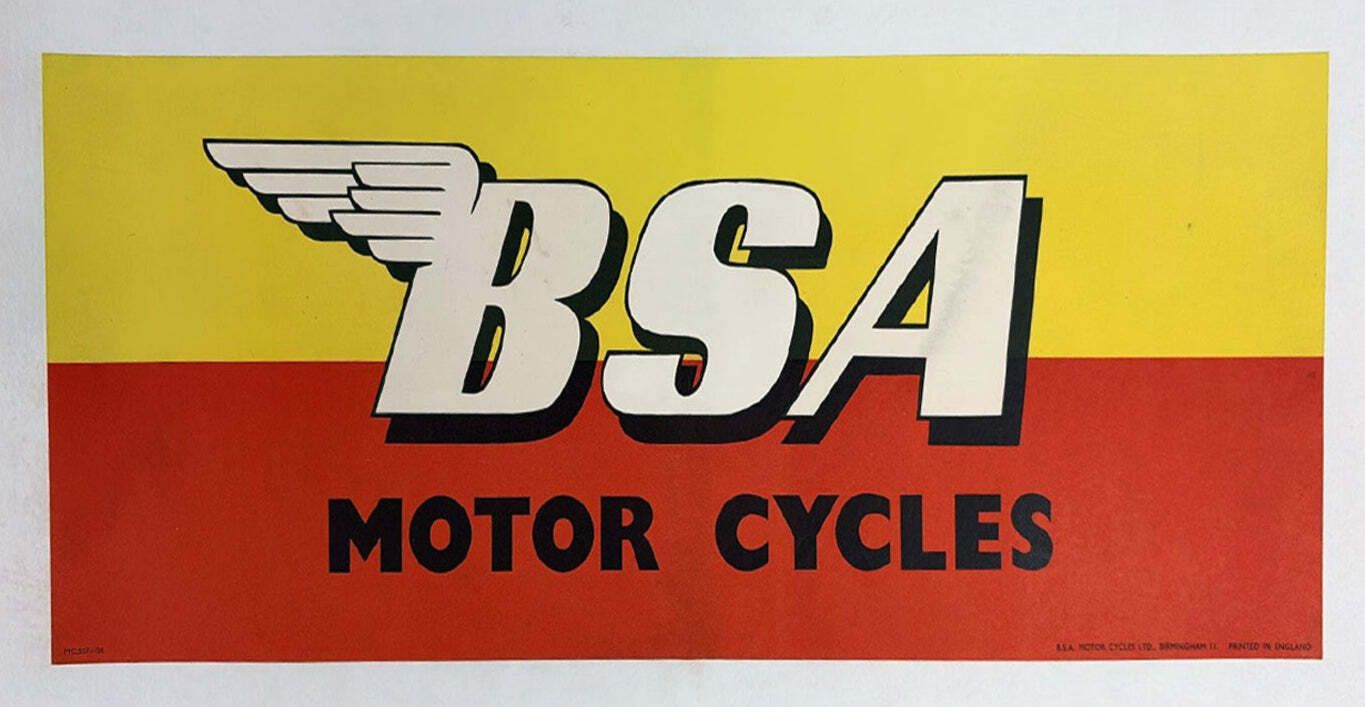 Bsa Motorcycles Original Vintage Poster | Vinterior