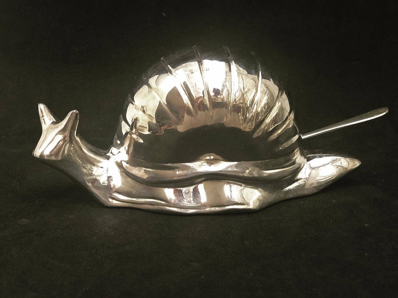 Ingli Inset Vintage Snail Silver Plated Butter Dish With Glass Insert, English ...