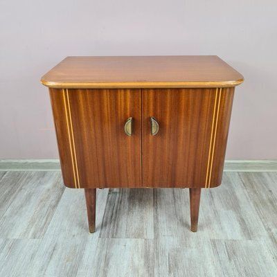 Mid Century Cabinet In Wood With Inlay, 1960s | Vinterior