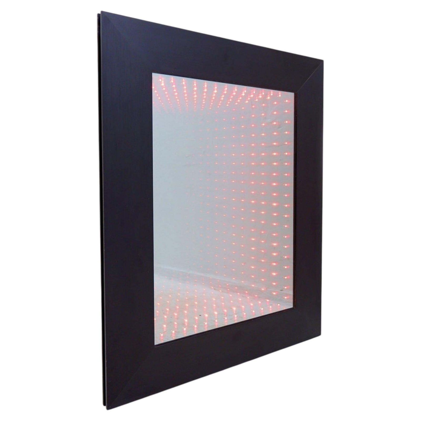 Infinity Mirror With Black Metal Frame Italy | Vinterior