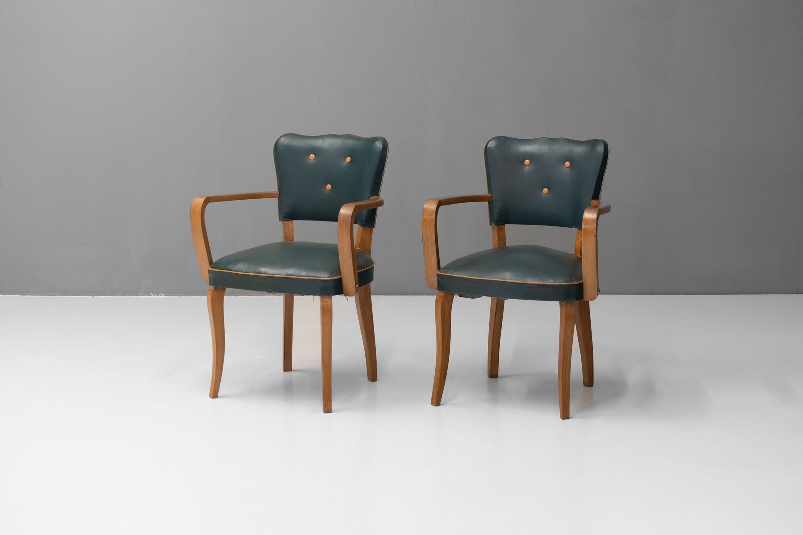 Pair Of Bridge Chairs, 1950s, Walnut | Vinterior