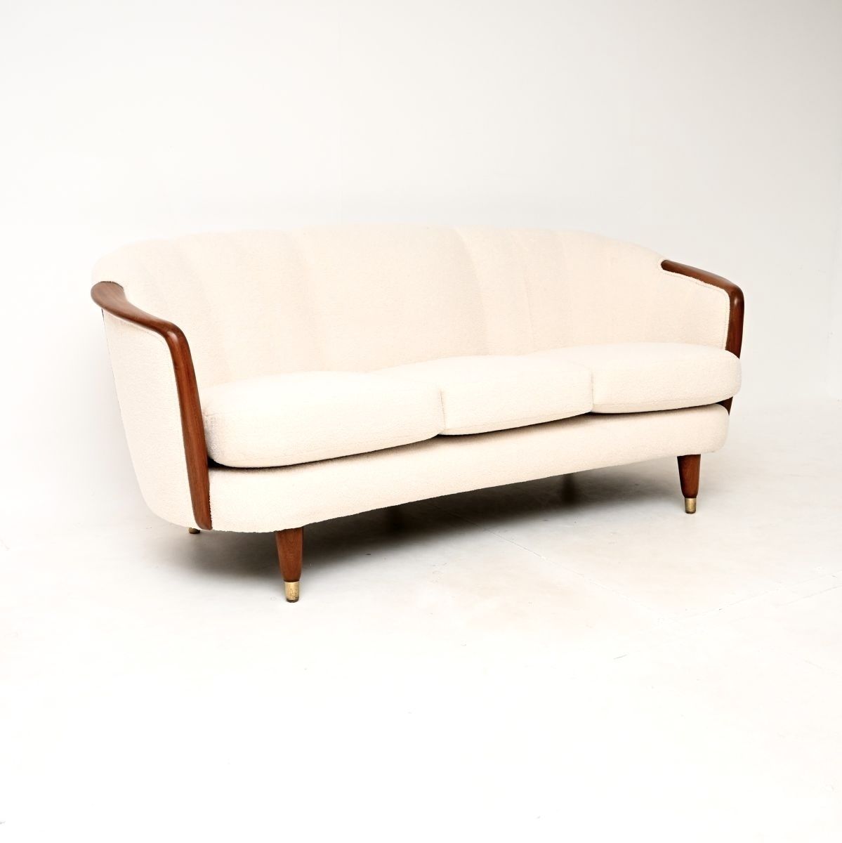 Vintage Swedish Mahogany Cocktail Sofa | Vinterior