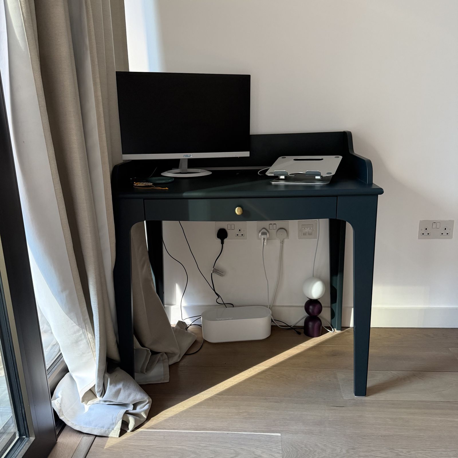 Ikea Lommarp Desk Dark Blue Green | Ikea | Vinterior