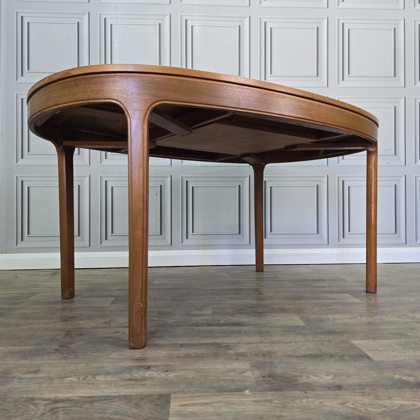 Vintage Nathan Dining Table Mid Century Extending Teak Kitchen Mcm