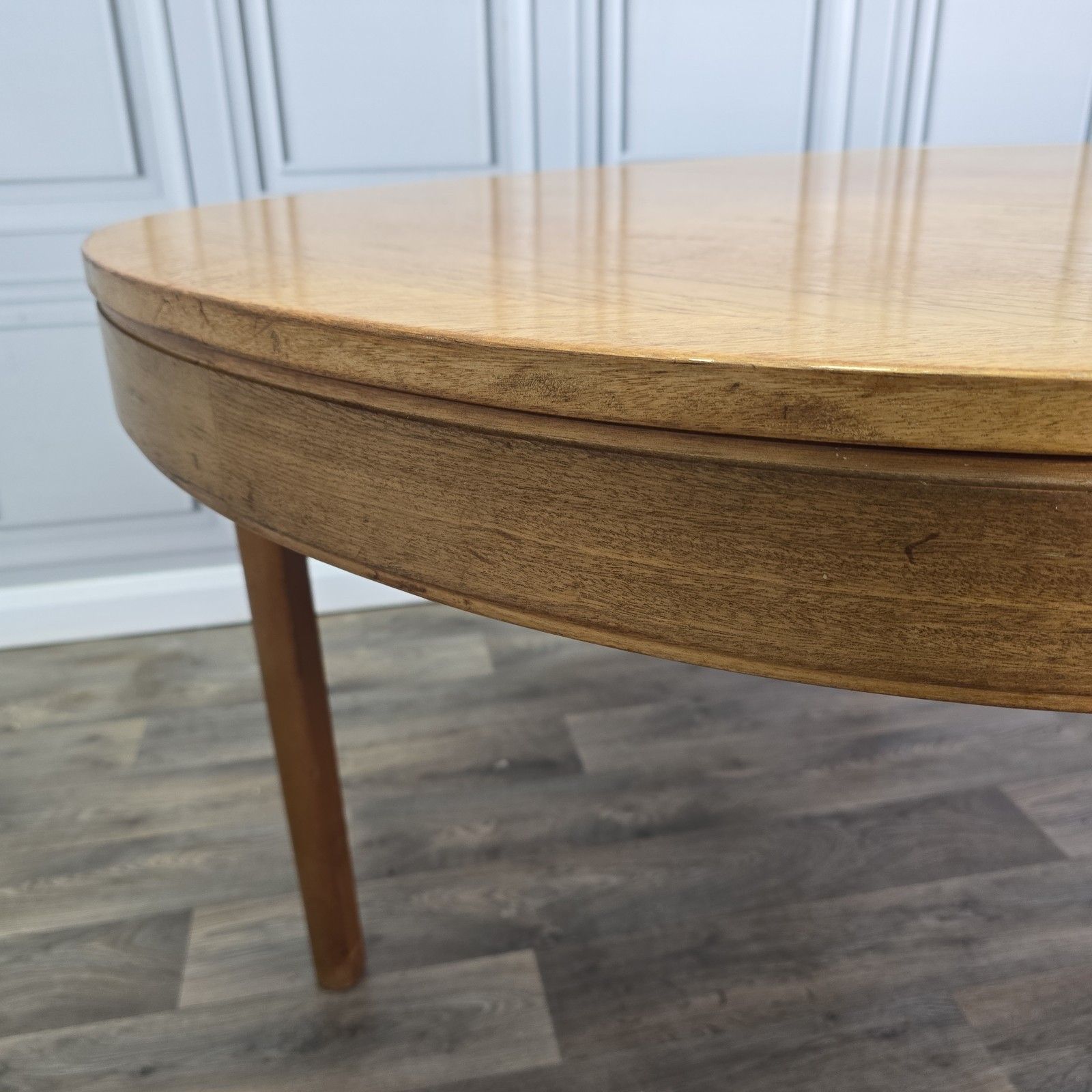 Vintage Nathan Dining Table Mid Century Extending Teak Kitchen Mcm