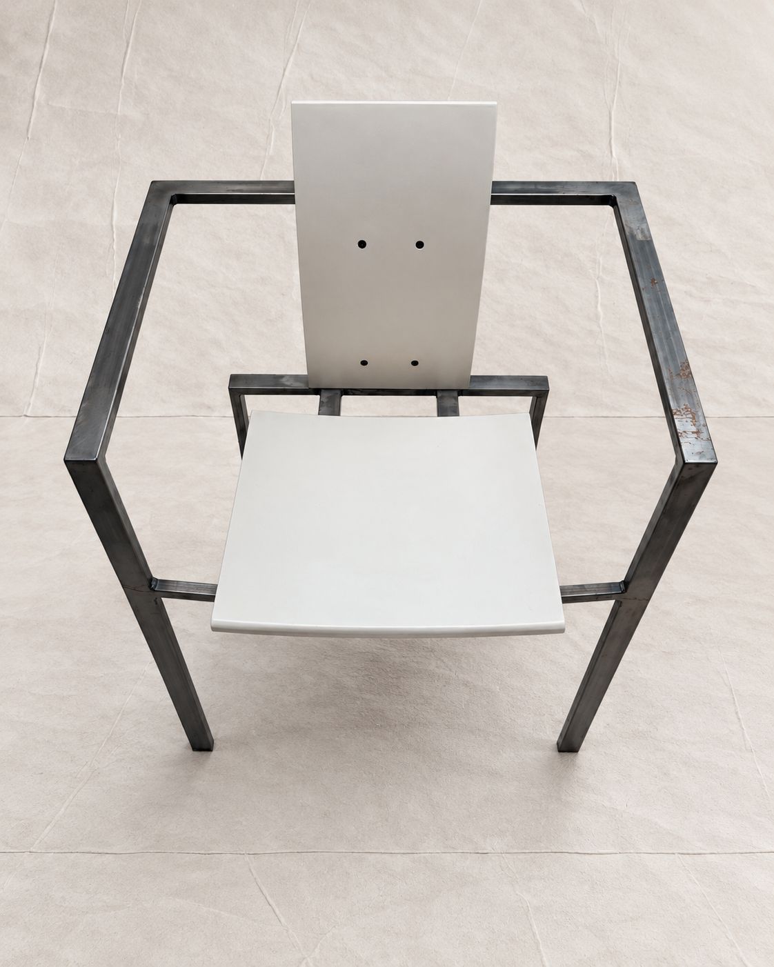 Karl Friedrich Förster For Kff Postmodern Steel Armchair, C. 1980s