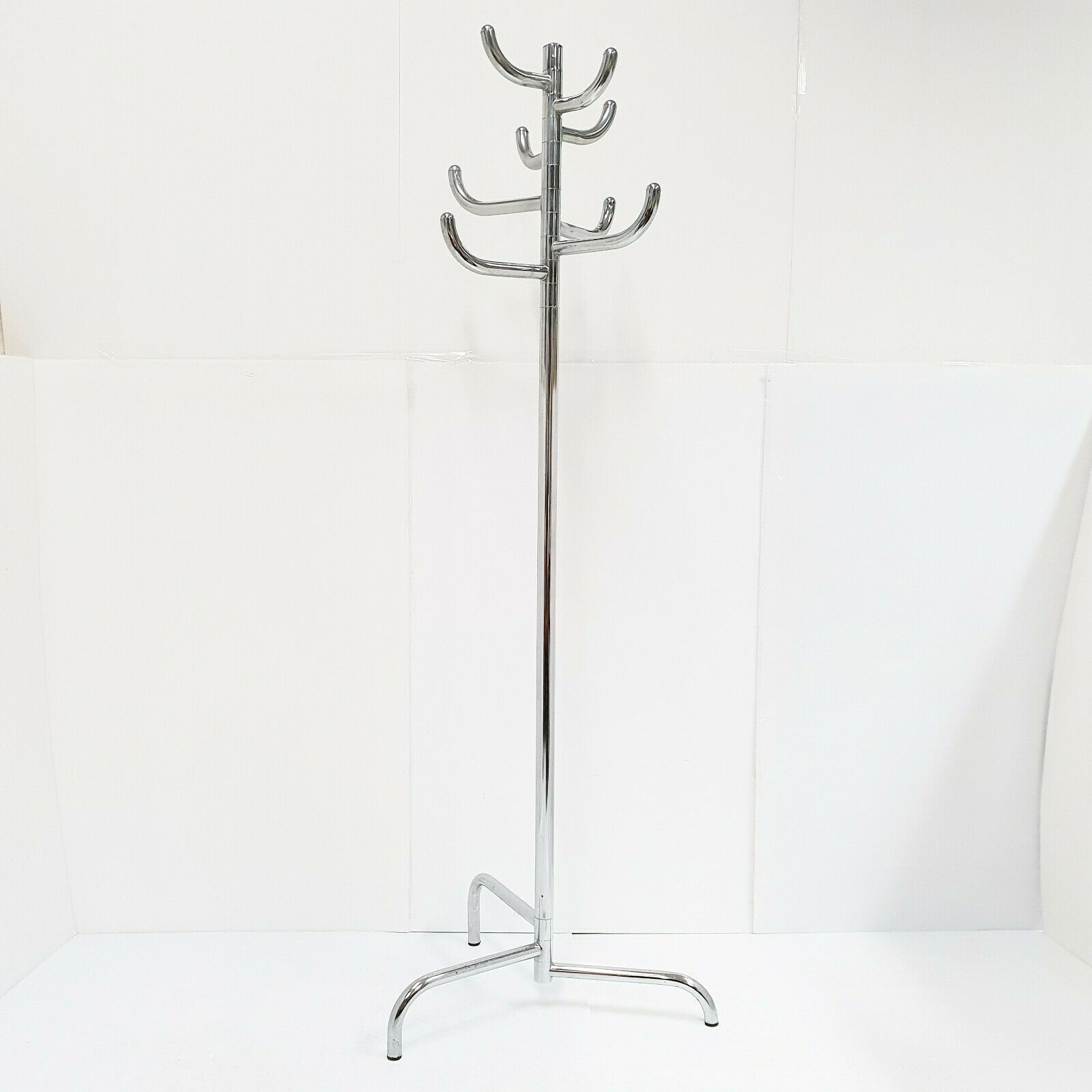 Magnificent Vintage Coat Hanger 1970 Chrome Steel 70s 1970s Space