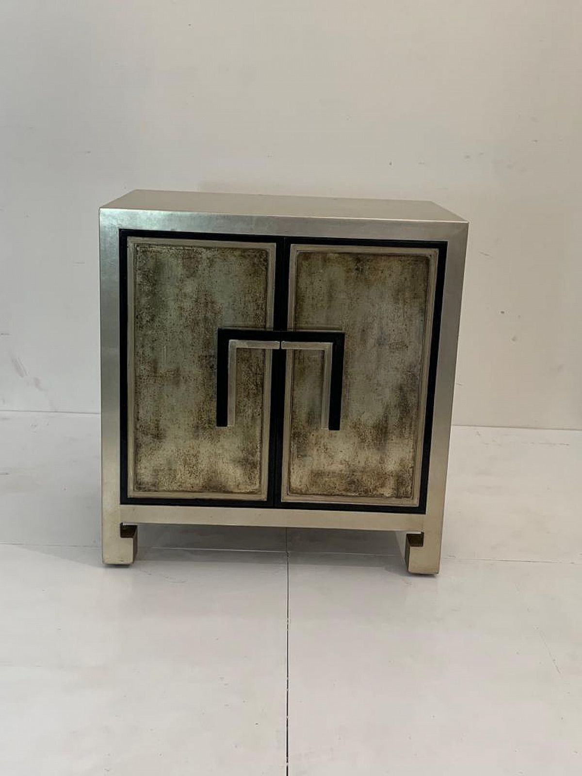 Silver And Lacquered Wood Sideboard By Lam Lee Group, 1990s | Vinterior