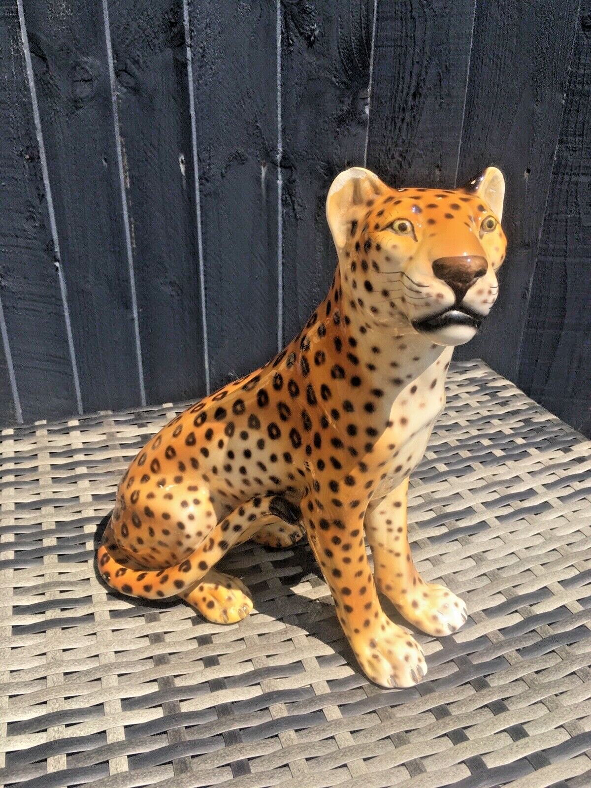 Mid Century Ronzan Italy 1211/3 Hollywood Glam Leopard Cheetah