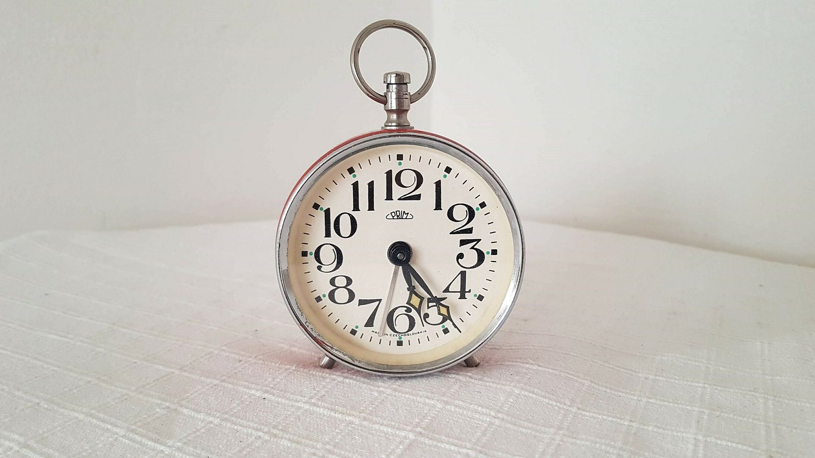 MECHANICAL ALARM CLOCK　昭和レトロ　激レア　当時物未使用品 Vintage Mechanical Alarm Clock Prim Czechoslovakia 80s | Vinterior