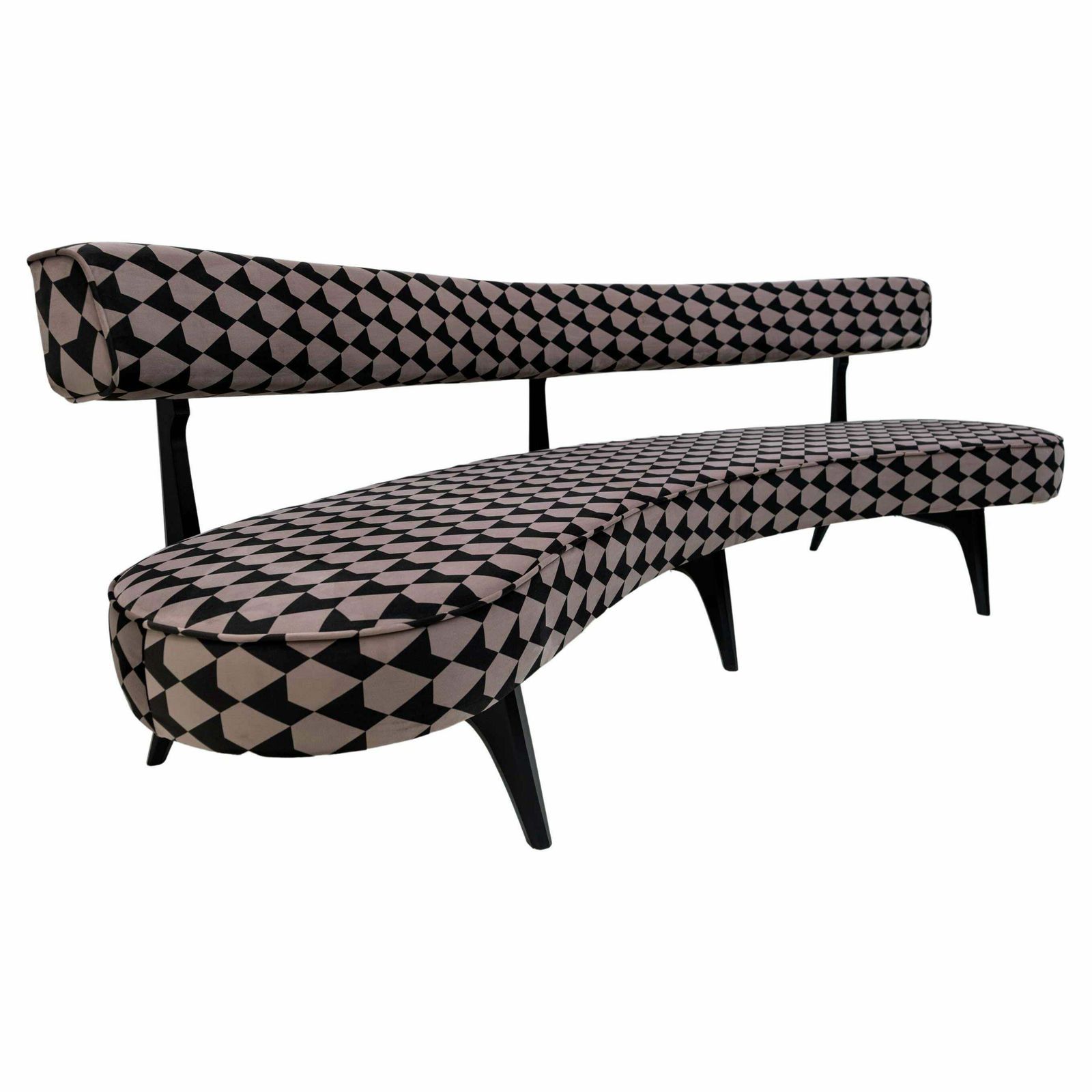 Vladimir Kagan Mid Century Modern Curved Sofa | Vinterior