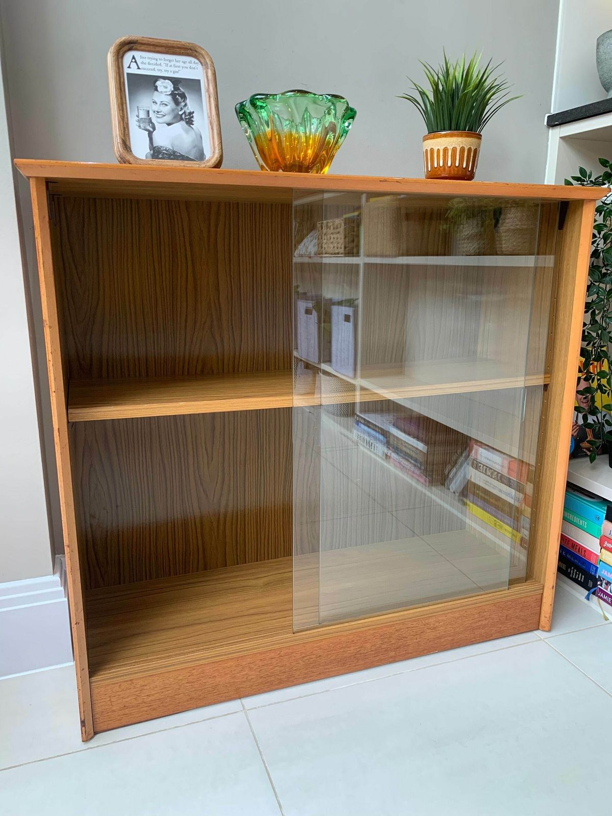 Bookcase Display/Cocktail Cabinet By Herbert E Gibbs In Golden Oak