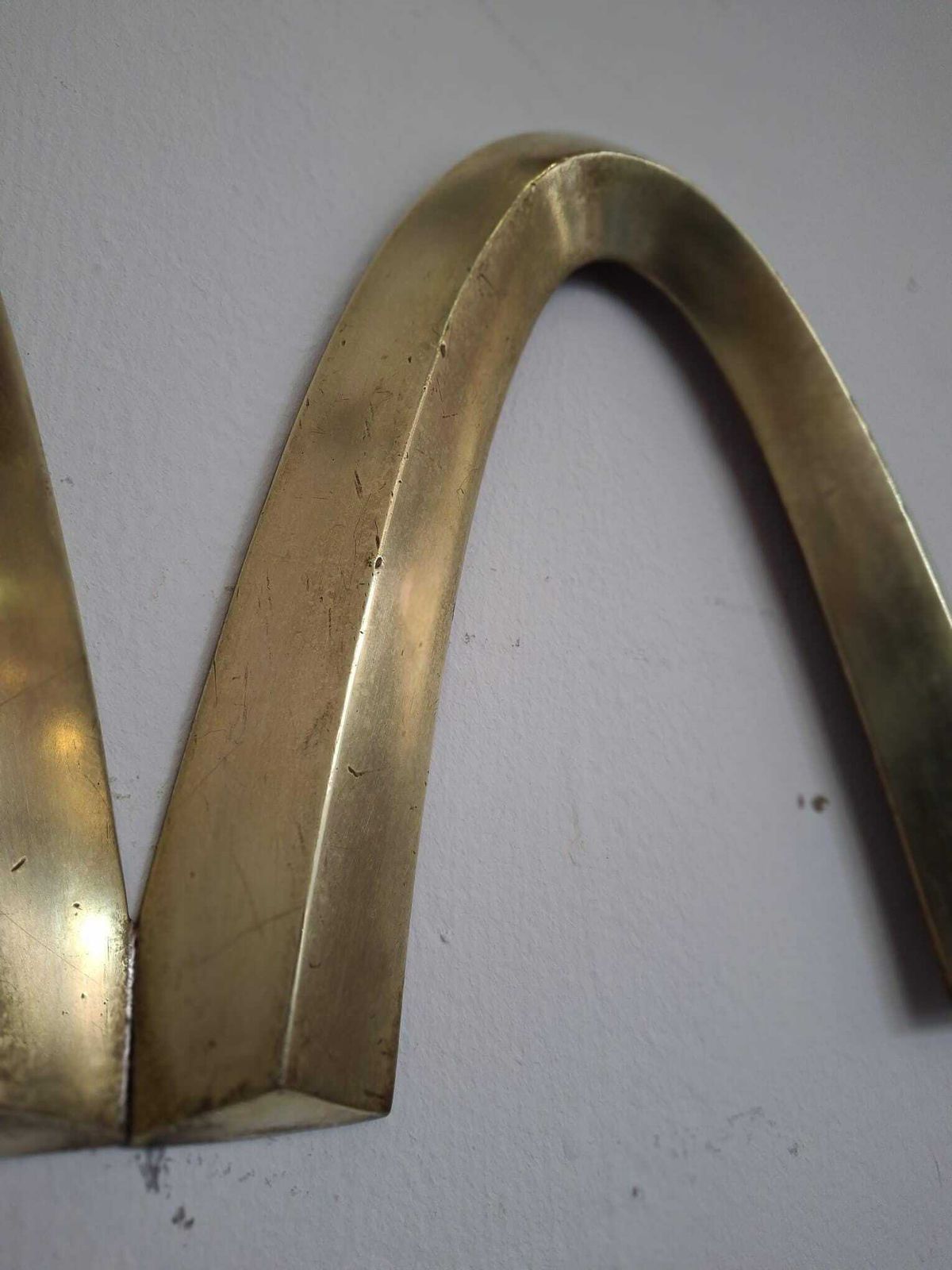 値下げ！希少！1970年代 Mcdonald's アーチロゴ Rare 1970's Mcdonald's Golden Arches Bronze M Advertising Sign