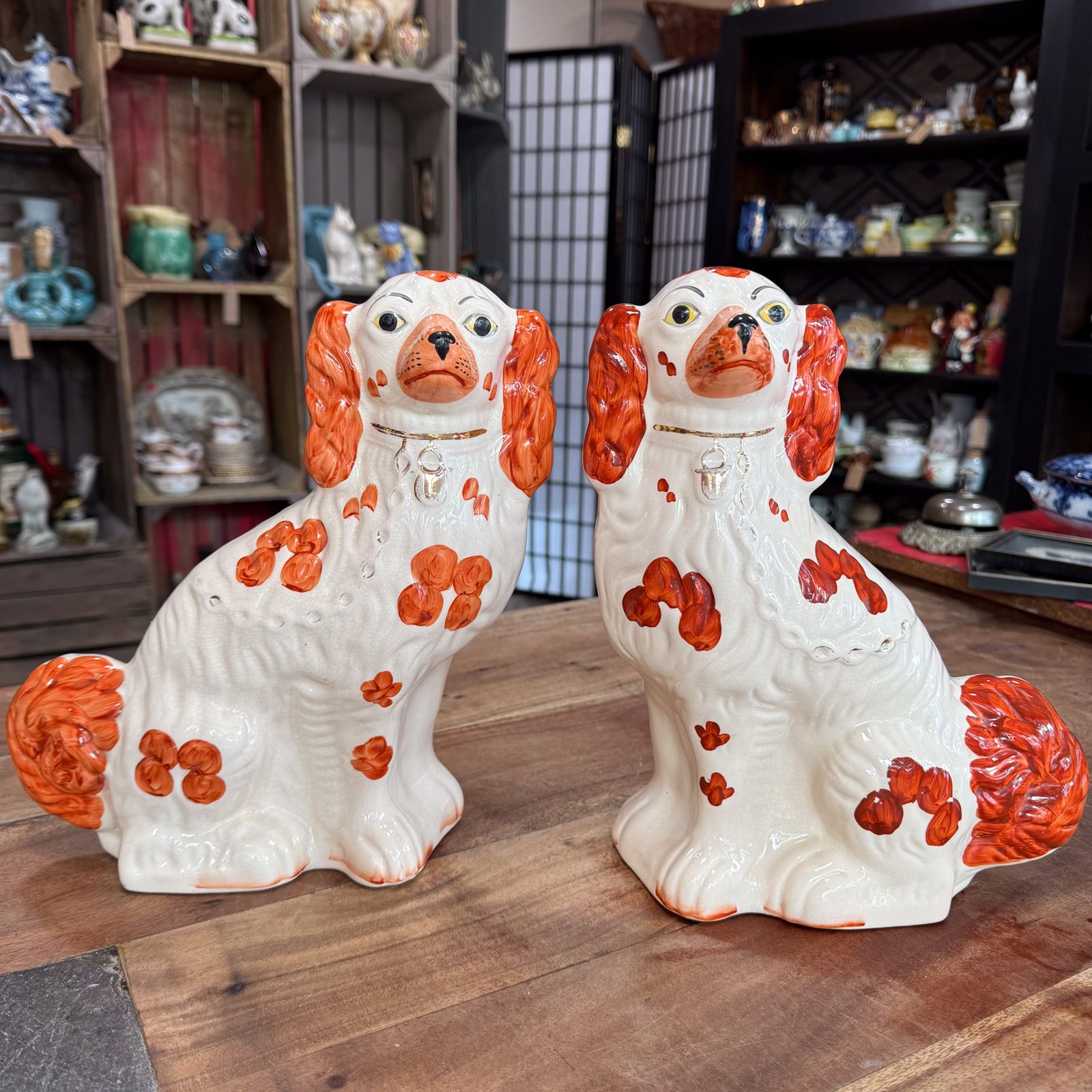 Pair Of Vintage 1960's Arthur Wood Wally Mantel Dogs | Arthur Wood