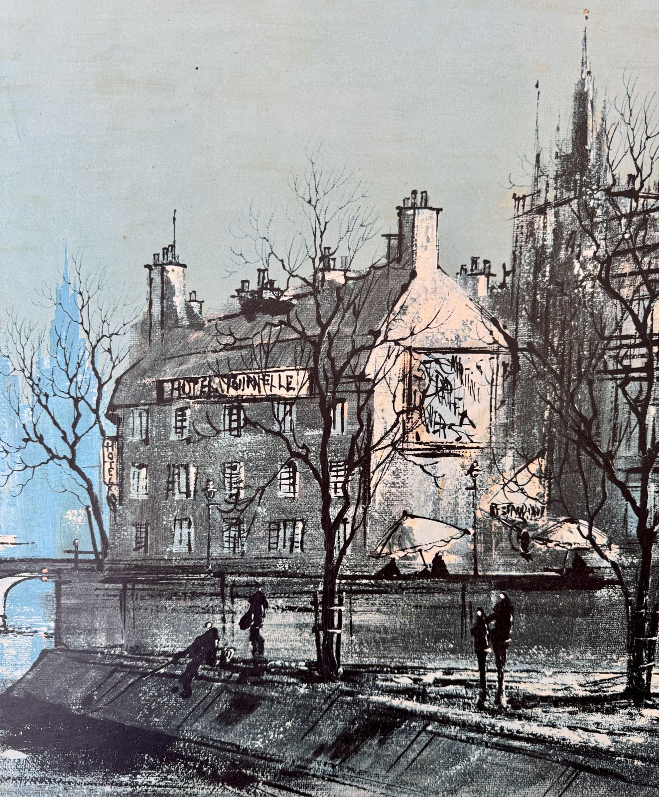 Vintage Print Spires Of Paris By Ron Folland | Ron Folland | Vinterior