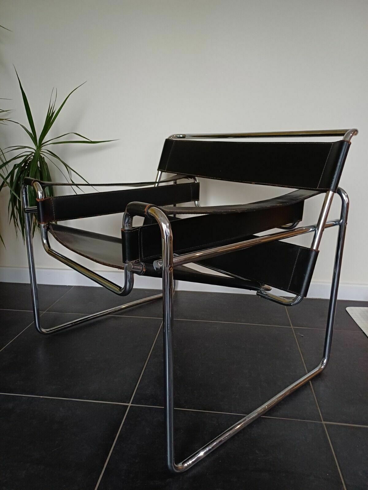 Original Wassily Chair Model B3 By Marcel Breuer, Manufactured By