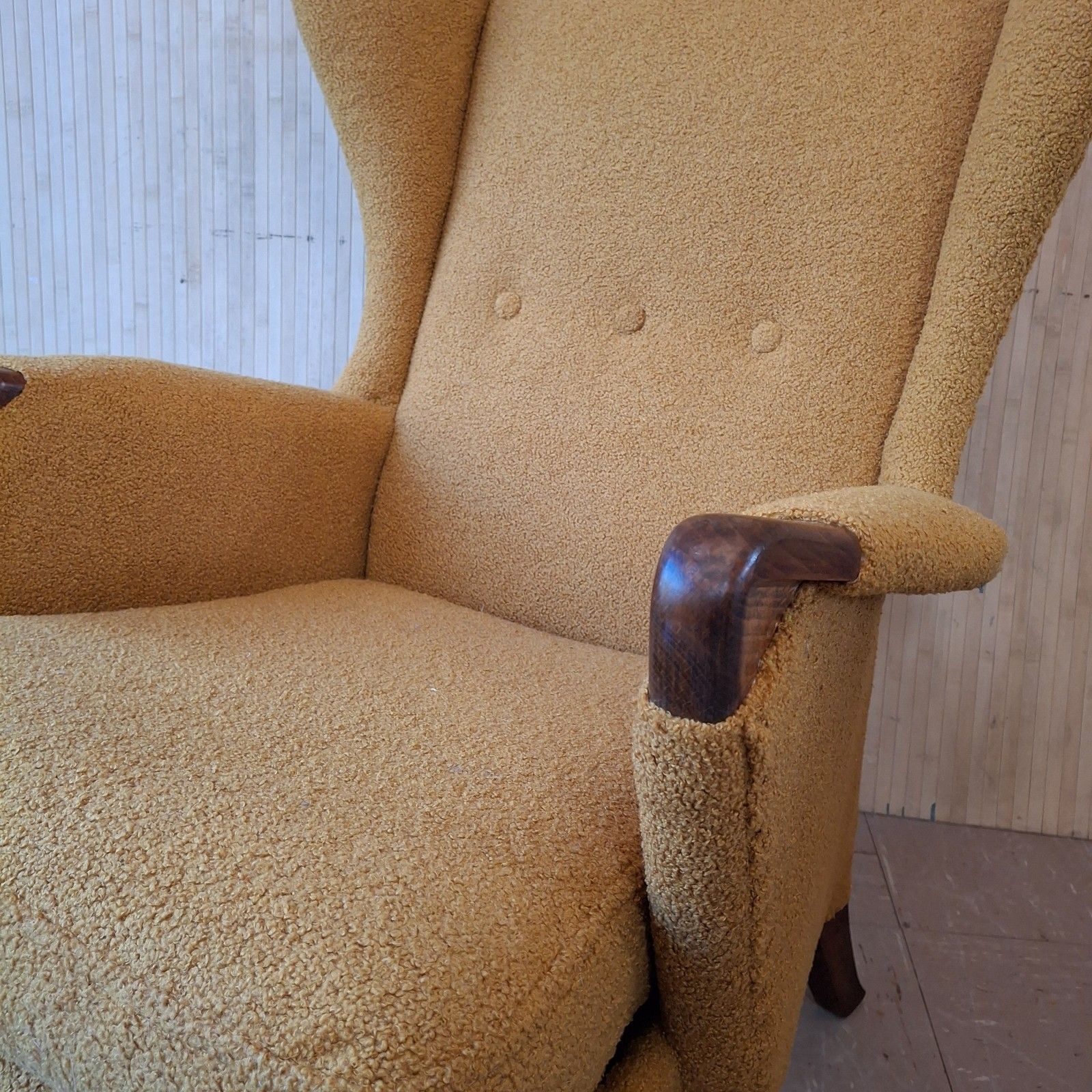 Fab Vintage Parker Knoll Pk757 Papa Bear Chair Armchair Ochre